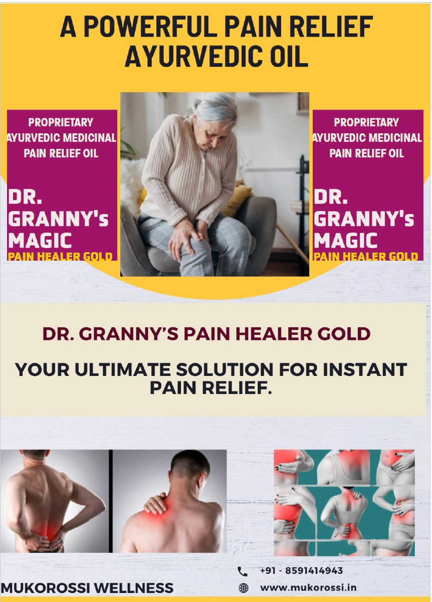 Dr. Granny's Magic Pain Healer Gold — Joint pain, chronic pain, nerve pain, muscular pain, body pain relief.